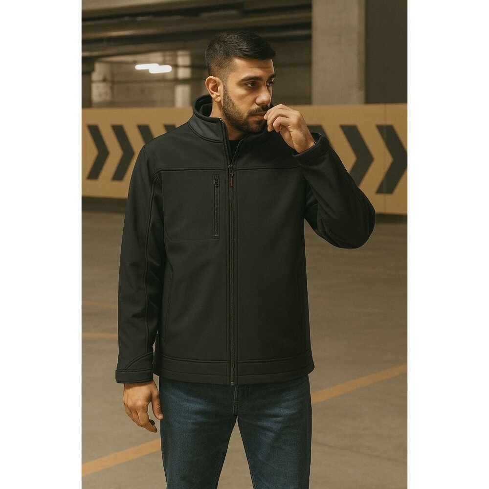 RefrigiWear Softshell Jacket NWT Mens XL Black Insulated Windproof Workwear049OR